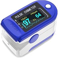 ZapTech ® Fingertip Pulse Oximeter Digital LED Screen Blood Oxygen Saturation Monitor, SpO2 and Heart Rate Monitoring