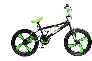 XN BMX 20" 4 Spoke MAG Wheel Freestyle Bike Gyro Stunt Pegs Kids Boys Girls