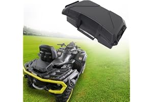 CPOWACE ATV Storage Cargo Box Compatible with Can Am Outlander, 2 Gal Storage Box Rear Seat Compatible with Can-Am Outlander L MAX 6X6 Accessories Replace 708200408(1PC,Black)