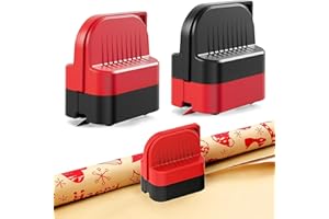 AONAT 2 Stück Geschenkpapier Schneider für Rollen, Weihnachtlicher Geschenkpapierschneider-Papierschneider, Tragbare Papier-Schneidegerät für Halloween, Geburtstag, Feiertage, Bastel-Geschenkpapier