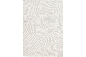 RugVista Chaima, Dywan, Dywany nowoczesne, 230 x 160 cm, Prostokąt, Wysoki, Pokój dzienny, Jadalnia, Sypialnia, Czyścić wyłącznie chemicznie, oeko_tex_100, Kremowa biel/Beżowy