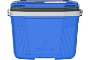 TERMOLAR Nevera Portátil Rígida La más Completa. Acceso Superior. Gancho Gafas y Llaves. Caja Térmica. para Camping Playa Picnic