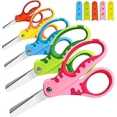 CCR Kinderschere, 13,5 cm, Sicherheitsschere Kinder Mit Schutzhülle, Mit Stumpfer Spitze für Schere Kinder, Rechtshändige Sch