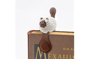 CHARYSIM Crochet Magnetic Bookmark Birthday Gifts for Women Unusual Gift for Stocking Fillers for Teenage Girls Ladies Mum Personalised Christmas Present for Friends Sister Teacher Readers Book Lover Book mark