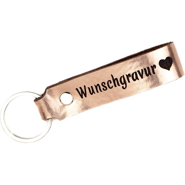 Schlüsselanhänger Aus Leder Mit Gravur – Personalisiert Mit Namen/Datum, 100% Handmade In Germany, Braun