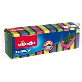 Vileda Economical Dish Sponge, 10-Piece Economical Package, Rainbow