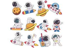 MLLTECH Diamond Painting Enfant Autocollants de Dessins Animés, DIY Peinture Diamant Autocollant Licorne Animaux Peinture Kit/Diamond Painting Complet pour Enfant 5D Peinture en Diamant, Broderie Diamant