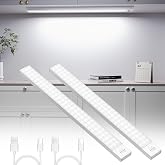 OUSFOT Lampe LED Détecteur de Mouvement Intérieur, Lumière LED Rechargeable USB, Lampe Placard