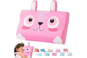 LUKIUP Oreiller Enfant, 45 x 27 cm Sommeil Enfant Coussin Enfant 2-6 Ans, Respirant, Confortable, Ergonomique Espirant et Doux pour la Peau, Barre de Lavage pour à Partir de 3 Ans