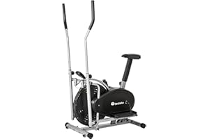 TecTake 2 in 1 Cyclette ELLITTICA Professionale Elliptical ERGOMETRO con Display LCD