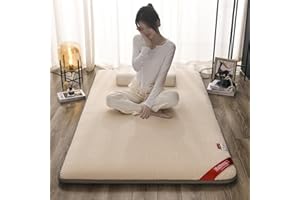 QiuShuiDr Materasso Futon Pieghevole Giapponese, Materasso Futon Spesso, Tatami Materassi da Terra, Pieghevole Ospiti Materasso ​da Pavimento Morbido Futon Naturale (Color : D, Size : 90x200cm)