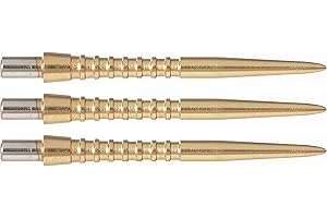 BULLYDARTS Target Grooved Storm Gold Dart Points - 26mm - 1 Sets (3 Points)