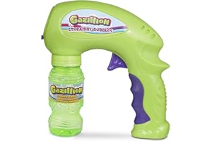 Gazillion- Pistola POMPAS STREAMIN Bubble Wand Streaming, Color azul (Funrise 32411)