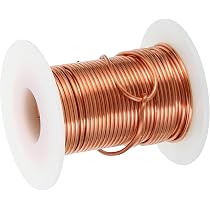 PATIKIL 99,9% Reiner Weichkupferdraht – 22 Gauge/0,6mm, 199m, 500g Spule, Für Schmuck & Garten