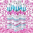 MARKQ [5 Pack] Pink Gender Reveal Confetti Cannon [30 cm] - Baby Girl Confetti Party Popper for Pregnancy Announcements & Gender Reveal Parties