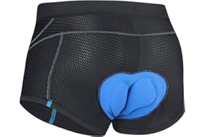 BALEAF Męskie spodenki rowerowe, krótkie, siatkowe, z wyściółką 4D, lekkie spodnie rowerowe