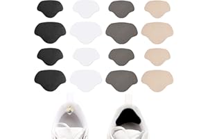 VIKSAUN 8 Pairs Shoe Heel Repair Patch, Sneaker Repair Patch, Self Adhesive Shoe Heel Patch, Shoe Sneaker Hole Repair Patch, for Most Types of Shoes and Seats, Sports Shoes Heel Protection