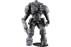 McFarlane Toys, Warhammer 40000 Reiver Action Figure with 22 Moving Parts, Unpainted Collectible Warhammer Figure with collectors stand base, Customise Your Figure - Ages 12+, Multicolor