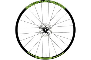 DualColorStampe B0054 - 26" - 27,5" - 28-29" pouces - Roue de vélo VTT - Adhésifs Jantes VTT - B0054 (26" Pouces, Vert Fluorescent)