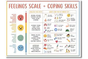 uoyien Gefühle Diagramm für Kinder Psychische Gesundheit Poster helfen Schülern Emotionen zu verstehen Poster Calm Corner Special Education Klassenzimmer Dekorationen Vorschule Klassenzimmer Supplies