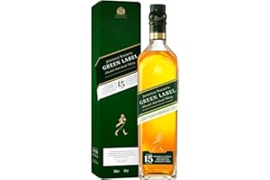 ‎JOHNNIE WALKER Johnnie Walker Green Label, Blended Scotch Whisky, in edler Geschenkverpackung, 43% vol, 700ml Einzelflasche