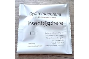 INSECTOSPHERE Capsule de phéromone contre le ver de la prune (Carpocapse des prunes).