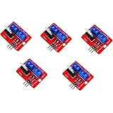 ARCELI 5Pcs 0-24V Top Mosfet Button IRF520 MOS Driver Module For MCU ARM Raspberry pi