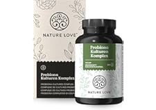 NATURE LOVE® Probiona Komplex mit 300 Mrd. KBE/g* - 20 Bakterienstämme mit Bio Inulin - magensaftresistent & vegan - u.a. mit