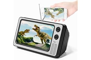 STEBRUAM Lupa ekranu 12-calowa cienki wzmacniacz do telefonu komórkowego 3D do oglądania filmów, składany ekran, powiększony stojak lustrzany do telefonu komórkowego (szary)