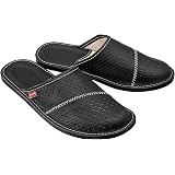 Zapatillas de casa de piel para hombre, compra online