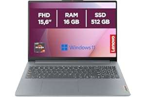 Lenovo IdeaPad Slim 3 Notebook 15,6” FHD (1920x1080), AMD Ryzen 7 5825U, 16GB RAM, 512GB SSD, Grafica Integrata, Windows 11 Home, WiFi 6, Tastiera italiana - Arctic Grey
