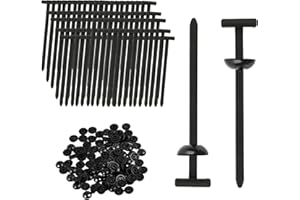 LUNPOEM 100 PCS Serre-Câbles en Nylon Autobloquants Universels, Attaches pour Fixation de Pare-Chocs, Rivets en Plastique pour Réparation Automobile, Boucle de Serrage Nylon Robuste, Montage Rapide