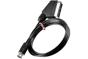 SUPER SMASH MEDIA SuperSmashMedia® - SEGA Mega Drive 1 RGB SCART AV Cable TV Lead