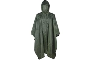 ‎LOOGU LOOGU Regenponcho, wasserdichter Camouflage-Regenmantel, Outdoor-Tarnschutz, Bodenplane