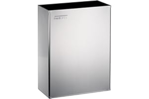 Mediclinics PP0279C - Papelera Rectangular Inoxidable Brillo 25L