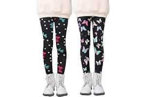 SEAUR Autunno/Inverno Ragazze Leggings Collant Elastici Spessi e Caldi Pantaloni Termici Imbottiti Leggings Elasticizzati per Bambini da 1 a 12 Anni