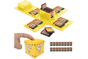 WIKEA Supporto per schede di memoria Nintendo Switch per schede di memoria con 16 slot