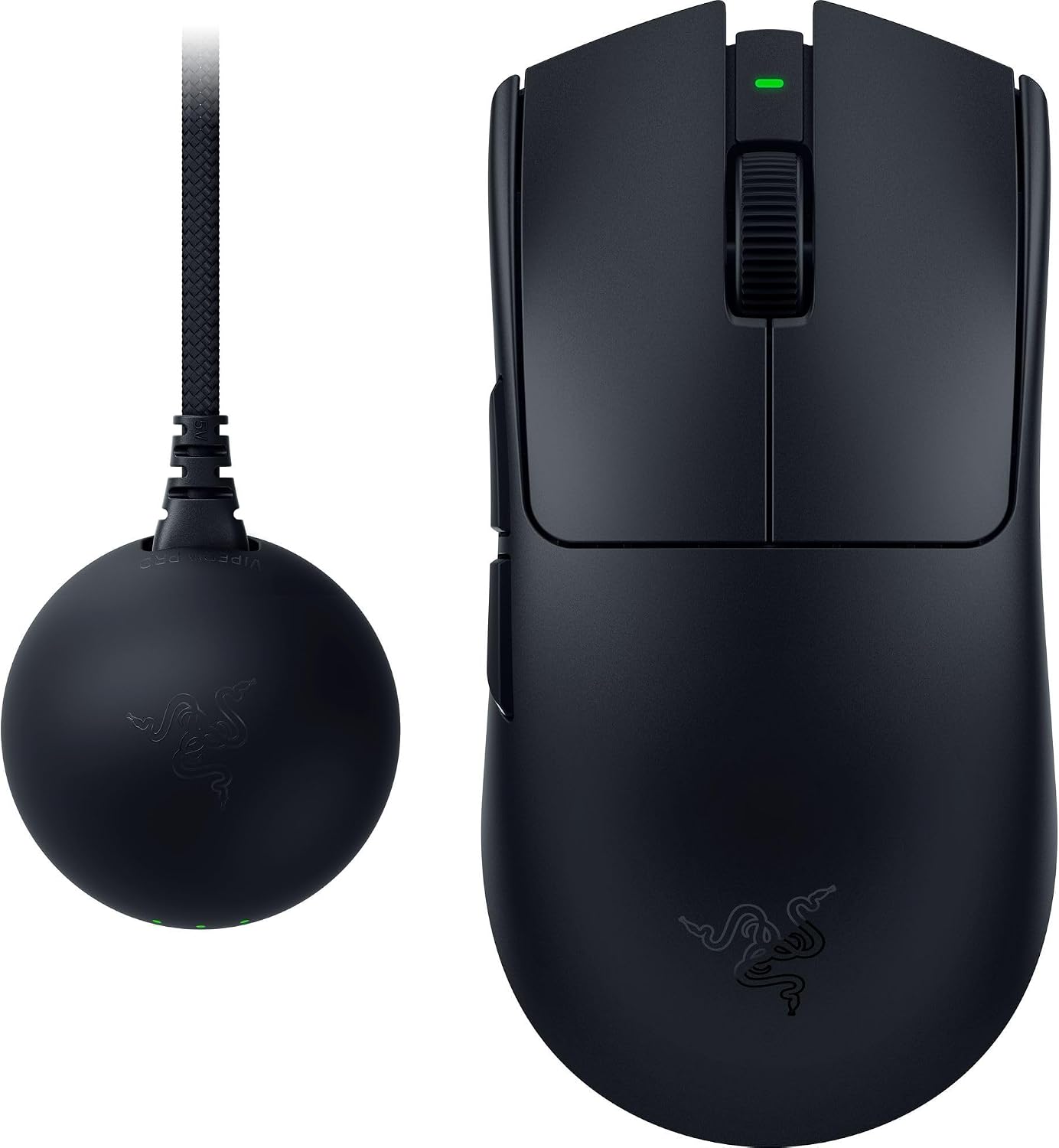 Razer Viper V4 Pro - Wireless symmetrical e-sports gaming mouse - Ultra-lightweight 49g - HyperSpeed Gen-2 up to 8 KHz polling - Focus Pro 50K sensor - Optical scroll wheel - PC/Mac | Black