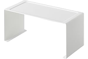 Yamazaki Home Tower Stapelbares Küchenregal – Aufbewahrungs-Organizer, Thekenregal, weiß, S