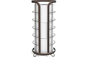 BROOKSTONE, Bronze Toilet Paper Holder, Freestanding Bathroom Tissue Organizer, Minimalistic Storage Solution, Modern & Stylish Design [Holds MEGA Rolls]