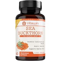 Vitawin Sea Buckthorn Capsules (Pack Of 60); 500 mg; Ultimate Health & Nutrition Supplements For Healthy Heart & Body…