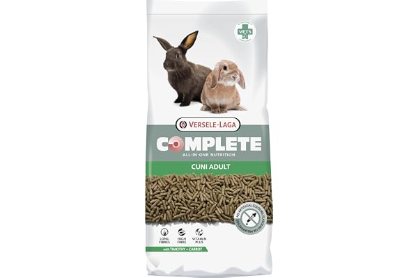VERSELE-LAGA - Complete Cuni Adult - Extrudés Tout-en-Un Riches en Fibres pour Lapins (Nains) - 8kg