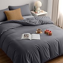 MDKLXIDF Copripiumino Una Piazza e Mezza cervo bianco Set di Biancheria da Letto in Microfibra, 3 Pezzi Copripiumino 200x200 cm con Cerniera e 2 Federe 50x80 cm, per Adulti Adolescenti