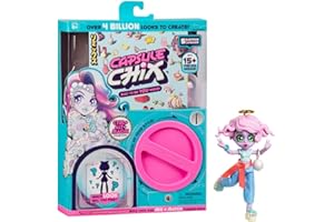 COBI Capsule Chix Build Your Own Surprise Fashion Doll - Ctrl+Alt+Magic Doll with Capsule Machine Unboxing and Mix and Match Fashions and Accessories, Multi-Colour