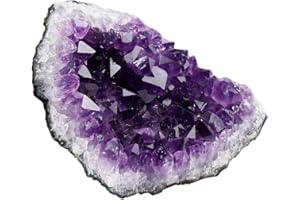 ‎NUPUYAI Nupuyai Natürliche Amethyst Druse Rohstein Unregelmäßig Kristall Cluster Drusenstück Reiki Heilstein Dekoration