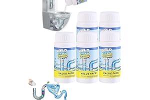 DILAMINAQI Abflussreiniger, Value Pack Rohrreiniger, Hochwirksamer Rohrreiniger mit Aktivschaum für Küche, Bad, Toilette & Balkon (5 stück)