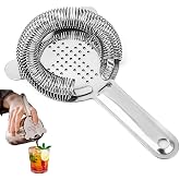 Cocktail Strainer, Stainless Steel Strainer Strainer Ice Filters for Beverages for Cocktails for Waiters and Mixologists