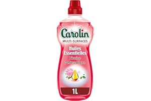 Carolin Nettoyant Multi-surfaces Huiles Essentielles Pivoine et Musc Blanc 1 L