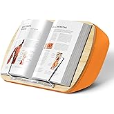 Bean Bag Book Stand, Comfortable Cushion Book Holder Reading Stand for Sofa, Bed, Desk, Hands-Free, Gift for Book Lovers, Com