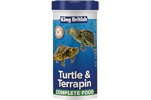 King British | Alimento Completo para Tortugas 80g: Rico en vitaminas y minerales, con Ingredientes Naturales y una Variedad de camarones, crustáceos y Krill